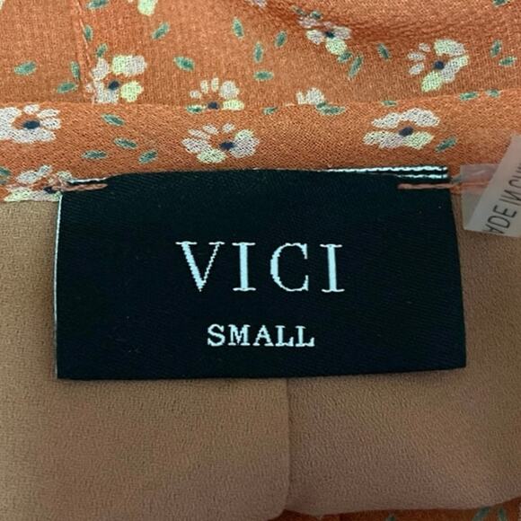 Vici Women's Brown Floral Print Pleated Zip Mini Flared A-Line Skirt Size S - Picture 4 of 5